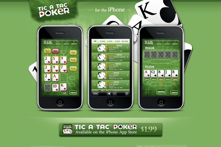 Tic A Tac Poker website preview